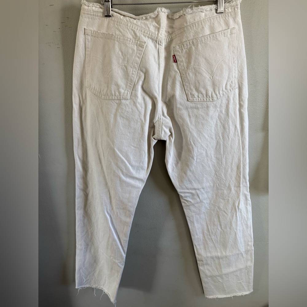 Levi’s Wedgie straight off white buttonfly jeans size 30 - Picture 7 of 9